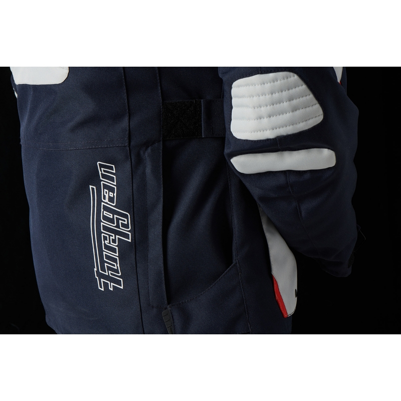 Veste de moto Furygan Apalaches rouge, blanc et bleu pour femmes