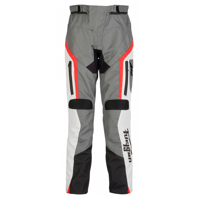 Pantalon moto Furygan Apalaches noir-blanc-rouge-gris soldes