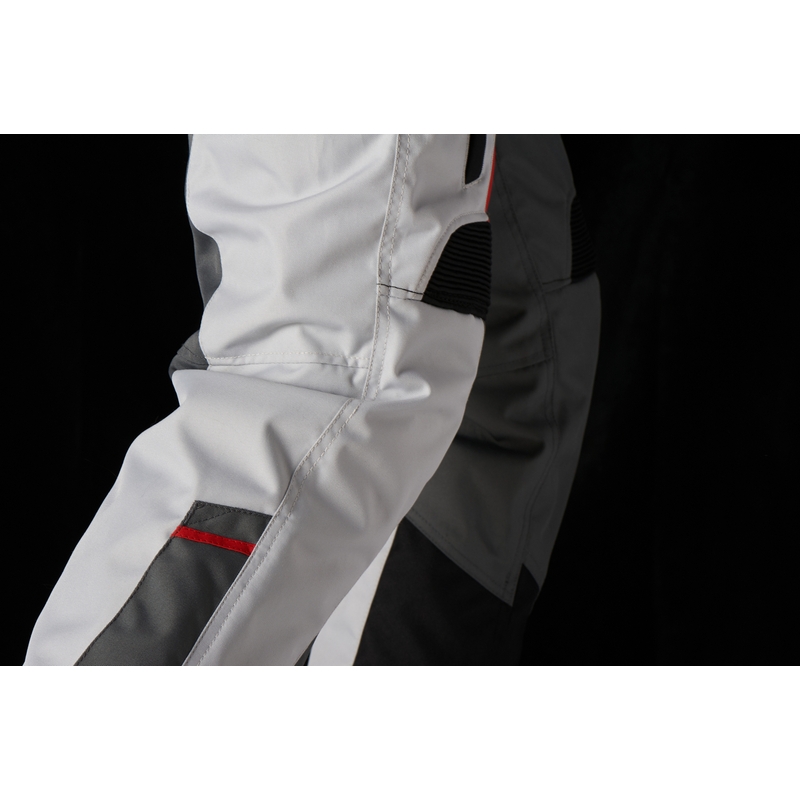 Pantalon moto Furygan Apalaches noir-blanc-rouge-gris soldes