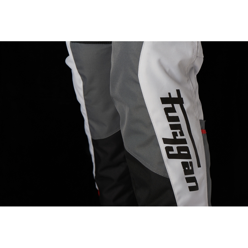 Pantalon moto Furygan Apalaches noir-blanc-rouge-gris soldes