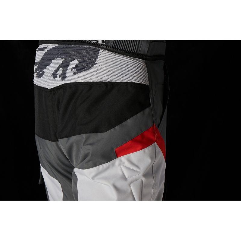 Pantalon moto Furygan Apalaches noir-blanc-rouge-gris soldes