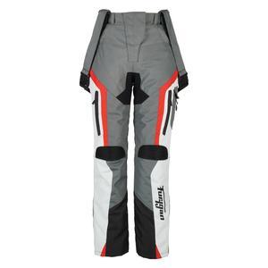 Pantalon de moto Furygan Apalaches noir-rouge-blanc-gris pour femme soldes