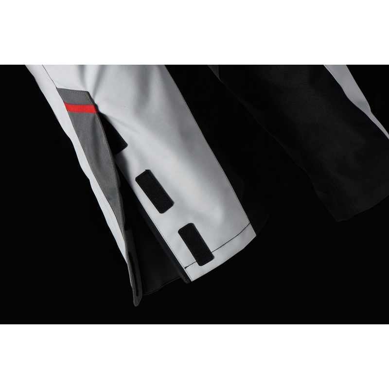 Pantalon de moto Furygan Apalaches noir-rouge-blanc-gris pour femme soldes