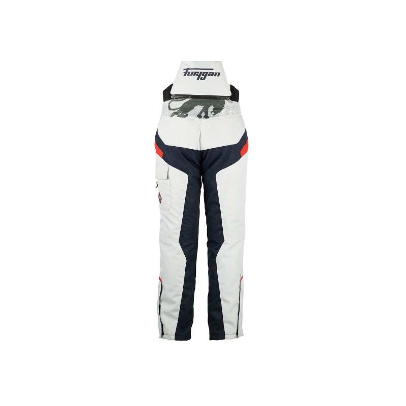 Pantalon de moto Furygan Apalaches noir-rouge-blanc-bleu pour femme soldes