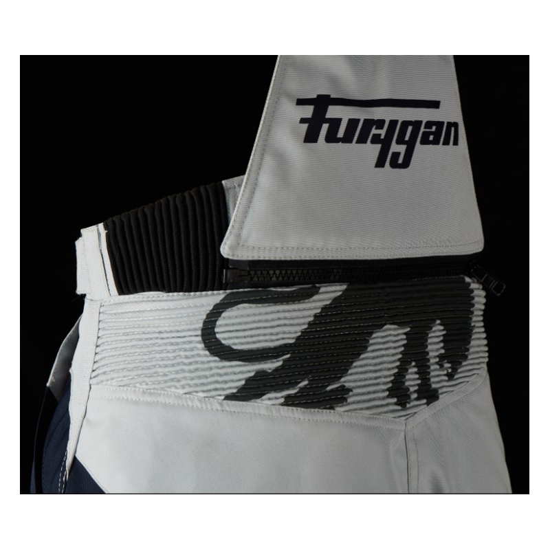 Pantalon de moto Furygan Apalaches noir-rouge-blanc-bleu pour femme soldes