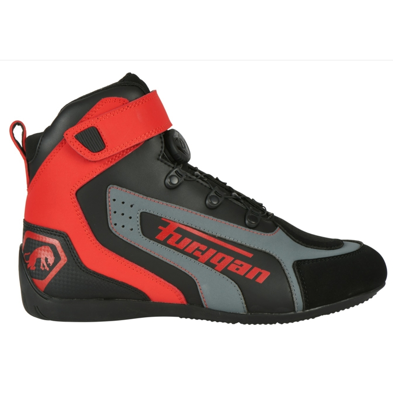 Bottes de moto Furygan V4 Easy D3O noir-rouge