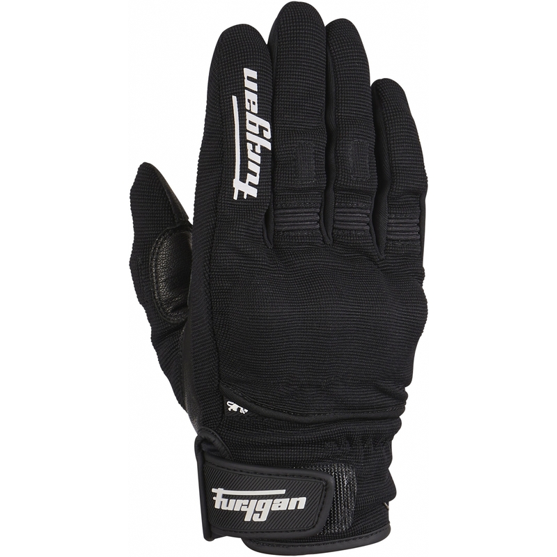 Gants moto Furygan Jet D3O noir et blanc