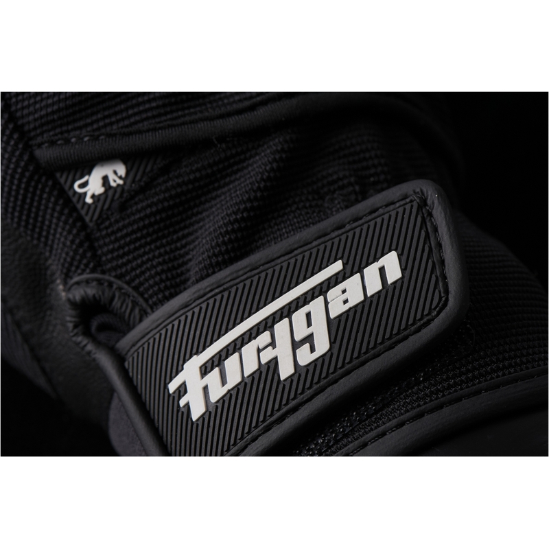 Gants moto Furygan Jet D3O noir et blanc