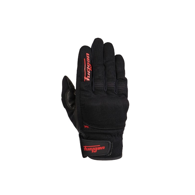 Gants moto Furygan Jet D3O noir-rouge