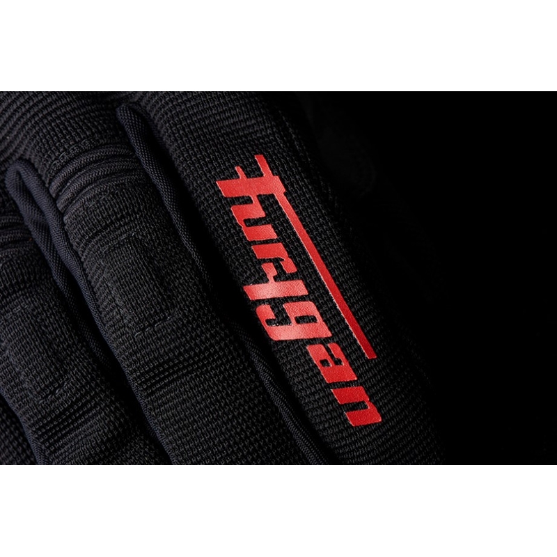 Gants moto Furygan Jet D3O noir-rouge