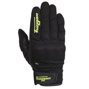 Gants moto Furygan Jet D3O noir-vert fluo