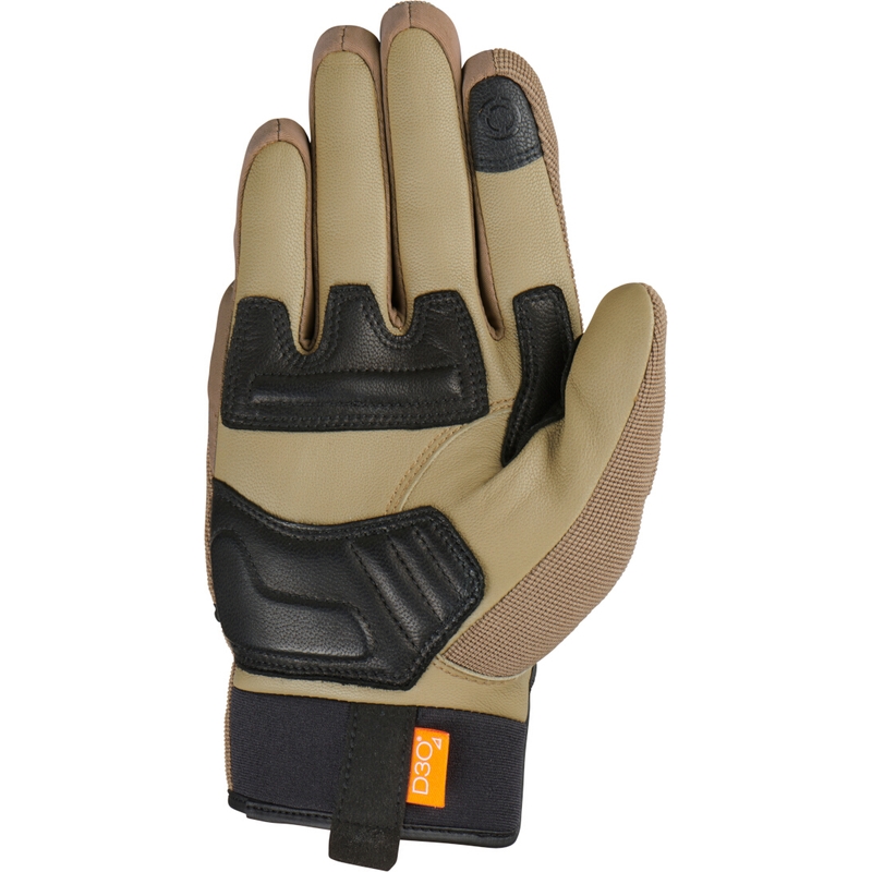 Gants moto Furygan Jet D3O marron-noir