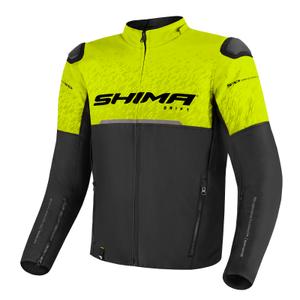 Veste moto Shima Drift noir-jaune fluo