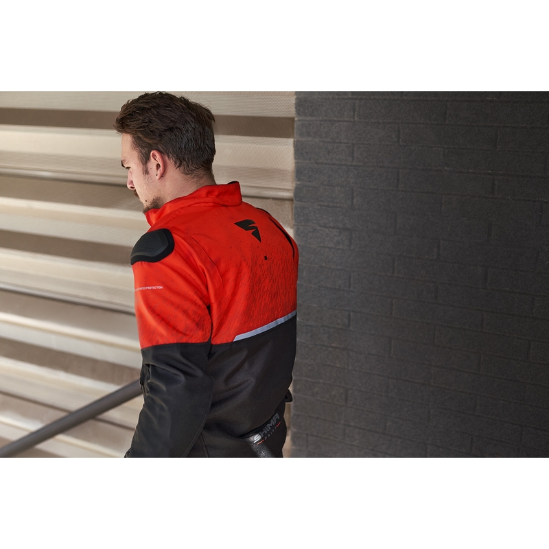 Veste moto Shima Drift noir-rouge