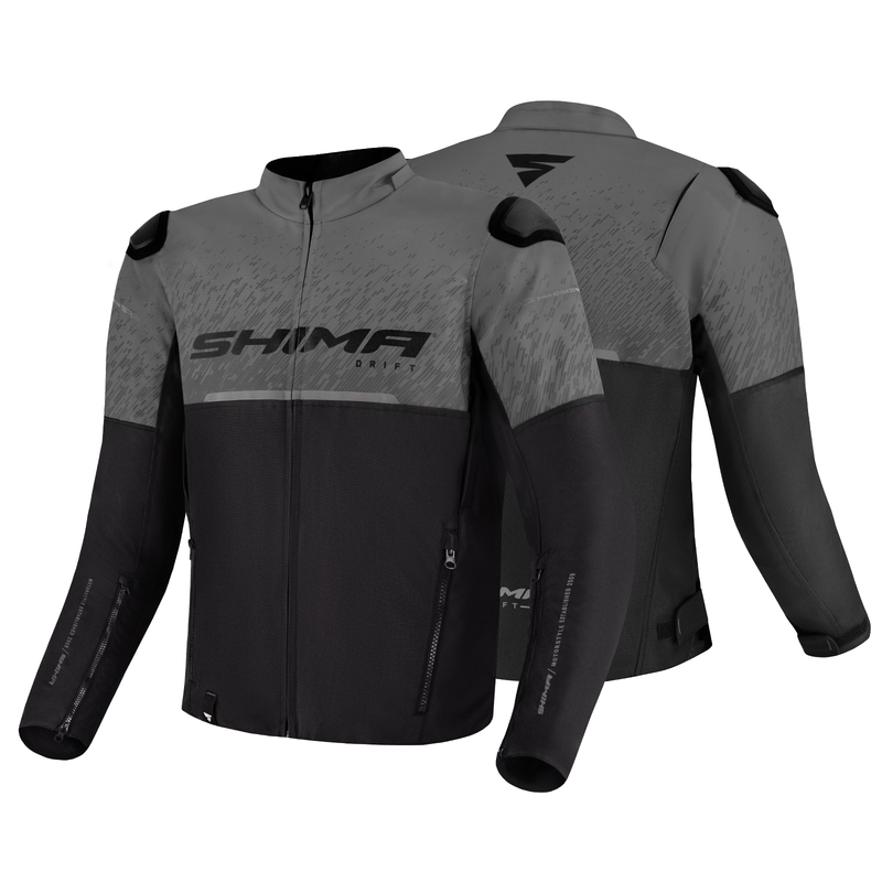 Veste moto Shima Drift noir-gris