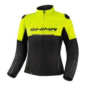 Veste moto femme Shima Drift noir-jaune fluo