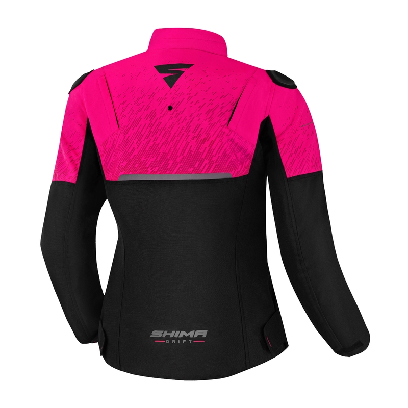 Veste moto femme Shima Drift noir et rose