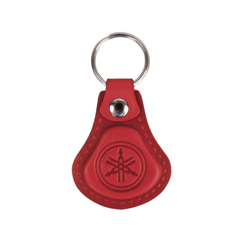 Porte-clés en cuir Yamaha rouge