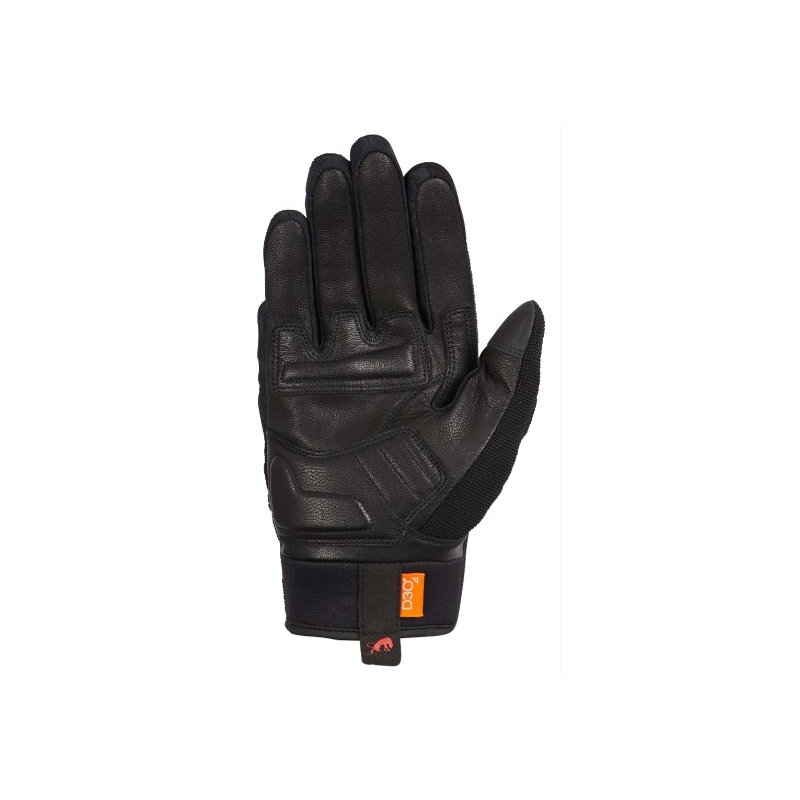 Gants de moto Furygan Jet D3O noir et rouge pour femme