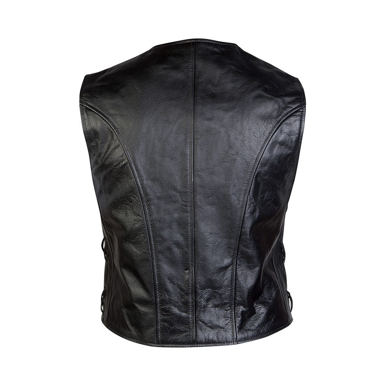 Gilet en cuir Moto Ozone Staff soldes