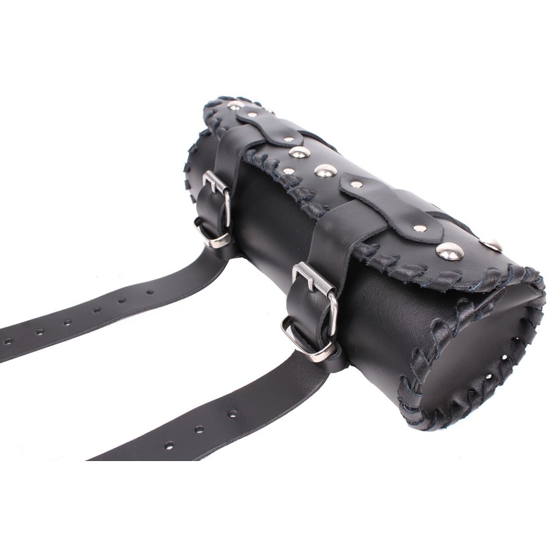 Roulettes en cuir pour moto Chopper/Custom RSA-2B