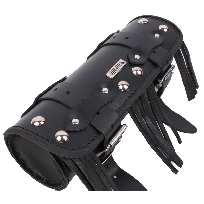 Roulettes en cuir pour moto Chopper/Custom RSA-5C