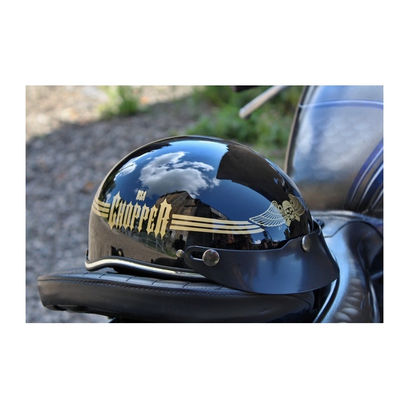 Casque Braincap RSA Skull noir brillant
