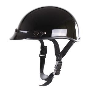 Casque moto RSA Chopper noir brillant