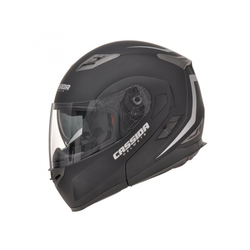 Vyklápěcí přilba na motorku Cassida Compress - černá matná