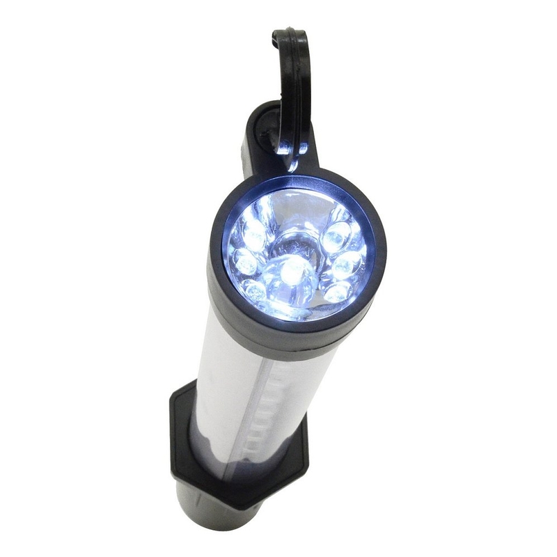 Montage de la lampe de poche 27+7LED rechargeable 12/220V Li-on 1200mAh