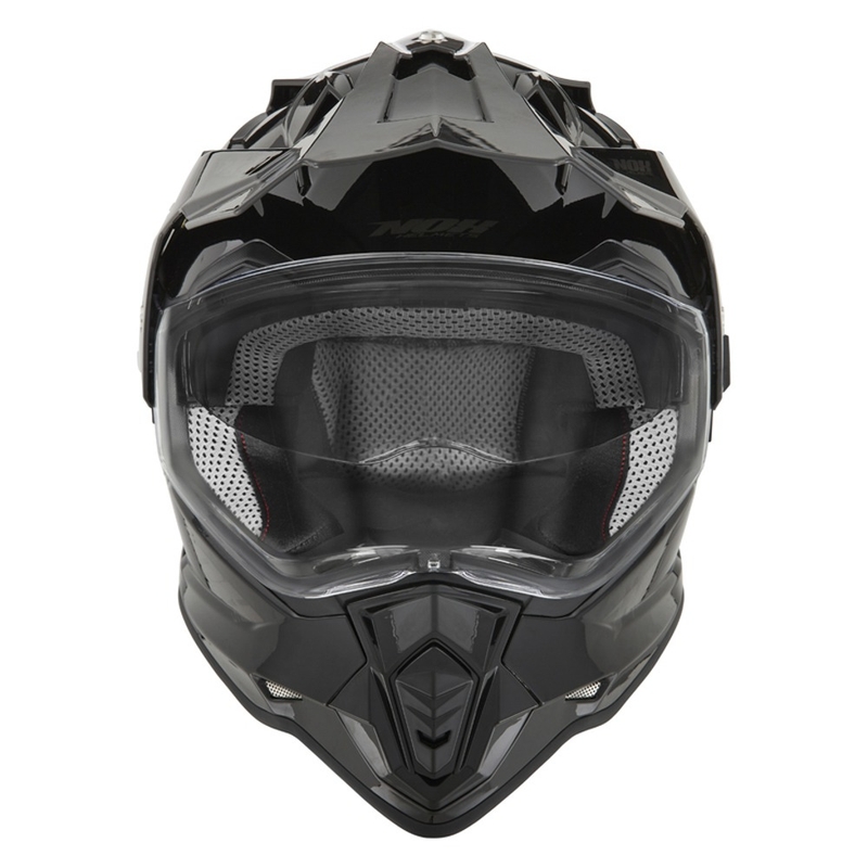 Casque d'enduro NOX N312 noir brillant