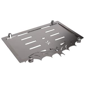 Plaque en acier inoxydable sous la plaque d'immatriculation SK Bat