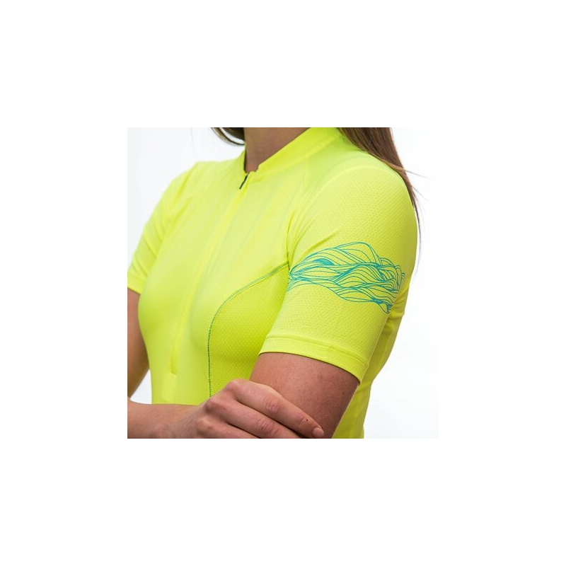 SENSOR COOLMAX ENTRY maillot femme jaune fluo soldes