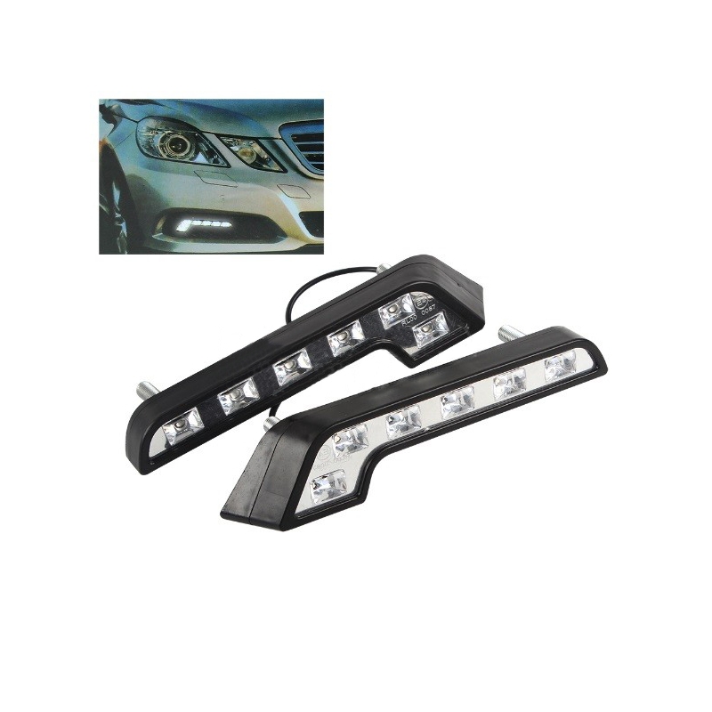 Světla denního osvětlení Superlight RL 6 LED diod 400 LM zahnutá
