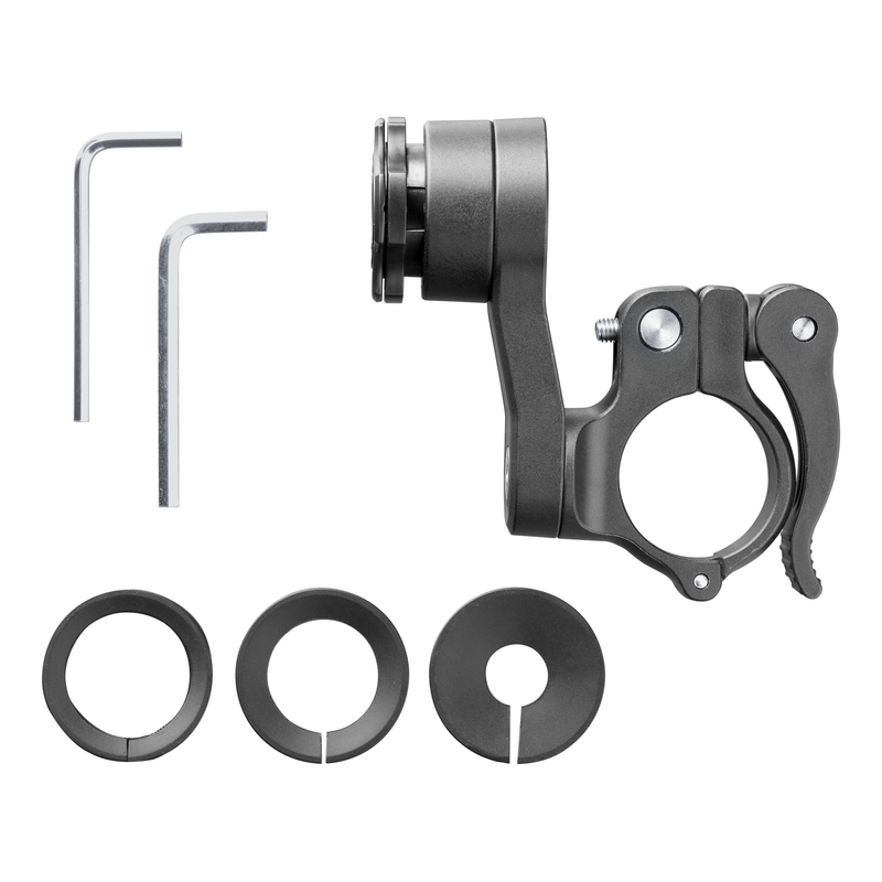 Interphone Quiklox fixation rapide pour guidon noir