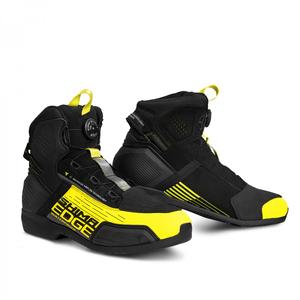 Bottes de moto Shima Edge WP noir-jaune fluo