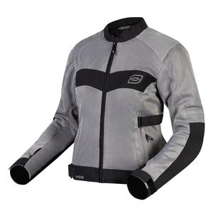 Veste de moto Ozone Dart pour femmes, argent et noir soldes