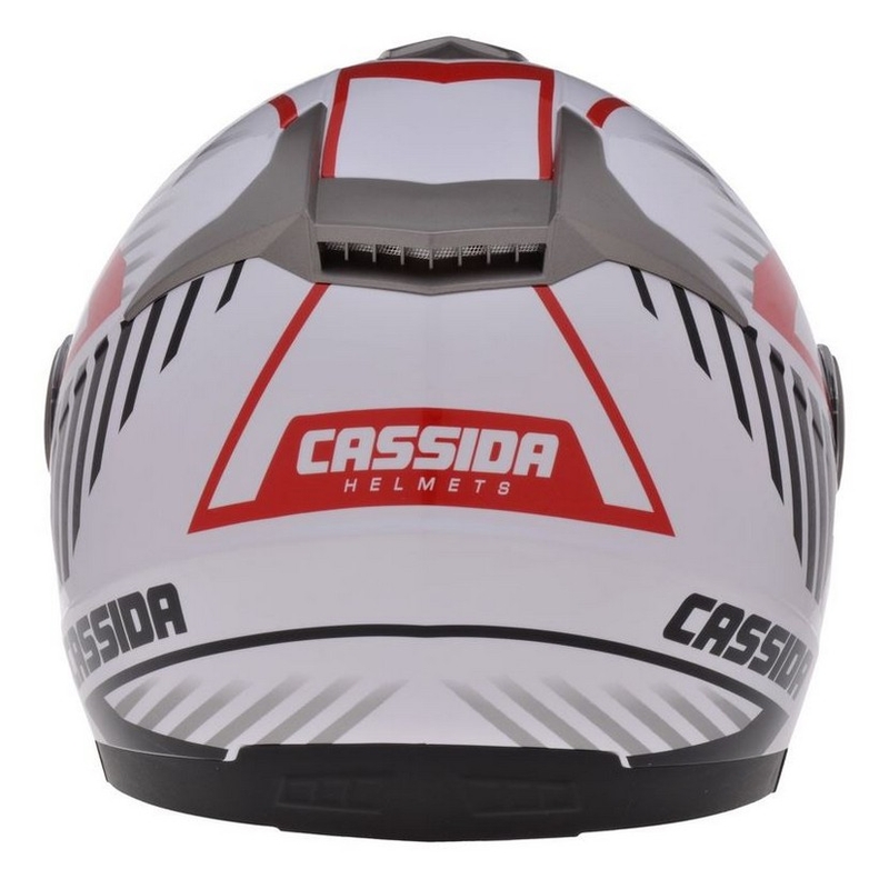 Casque de moto Cassida Magnum noir-blanc-rouge