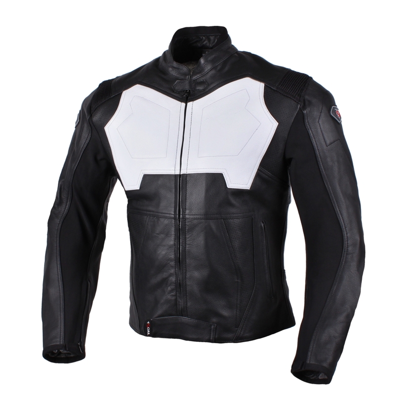 Bunda na motorku Tschul 850 bílo-černá výprodej