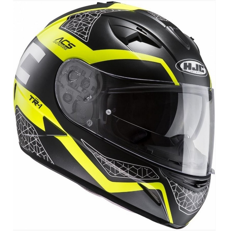 Přilba na motorku HJC TR-1 Tholos MC4HSF černo-žlutá výprodej