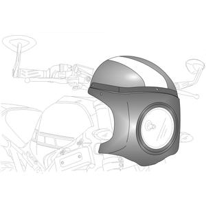 Plexi štít PUIG RETROVISIONS karbonový vzhled kouřová