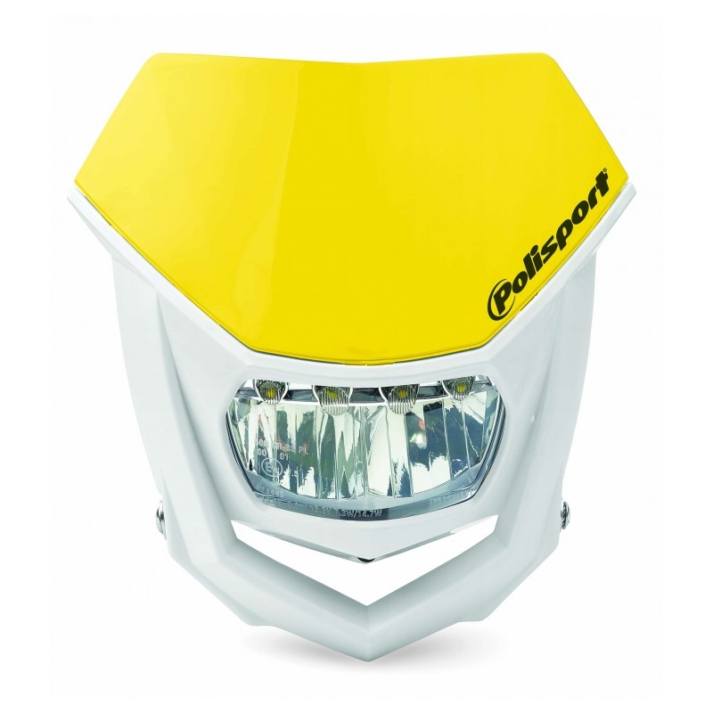 Maska se světlem POLISPORT HALO LED žlutá RM 01