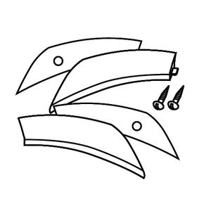 Reflexní prvky SHAD bílá pro SH43