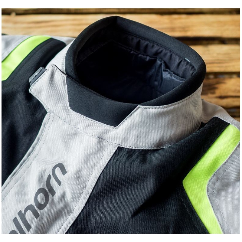 Moto bunda Rebelhorn Hiker Pro šedo-černo-fluo žlutá