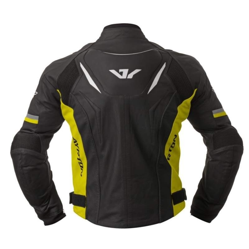 Bunda na motorku Ayrton Evoline černo-fluo žlutá výprodej