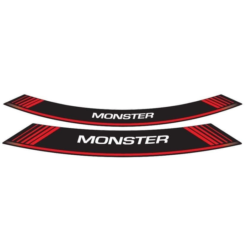 Linka na ráfek PUIG MONSTER červená linky na ráfek - sada 8ks