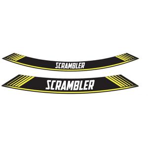Linka na ráfek PUIG SCRAMBLER žlutá linky na ráfek - sada 8ks