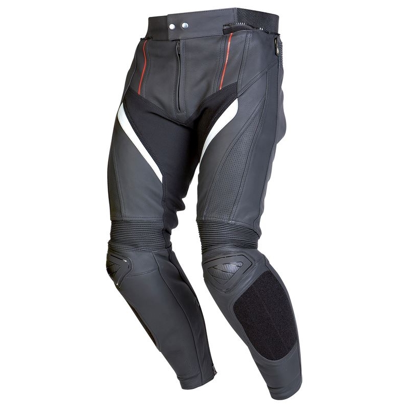 Kožené kalhoty na motorku Ozone Grip černé