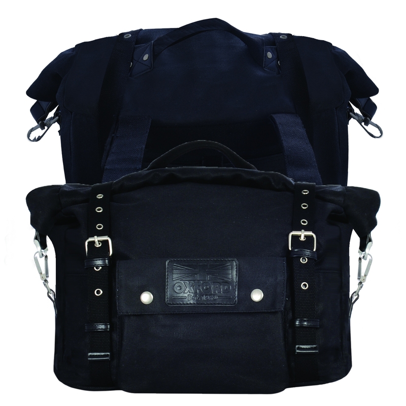 Sacs latéraux Oxford Heritage Black 40l pour motos