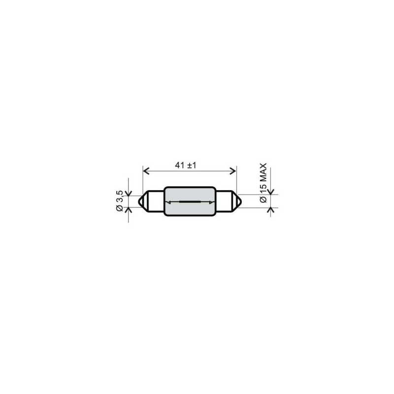Žárovka RMS FLOSSER 6V-15W T 15x42